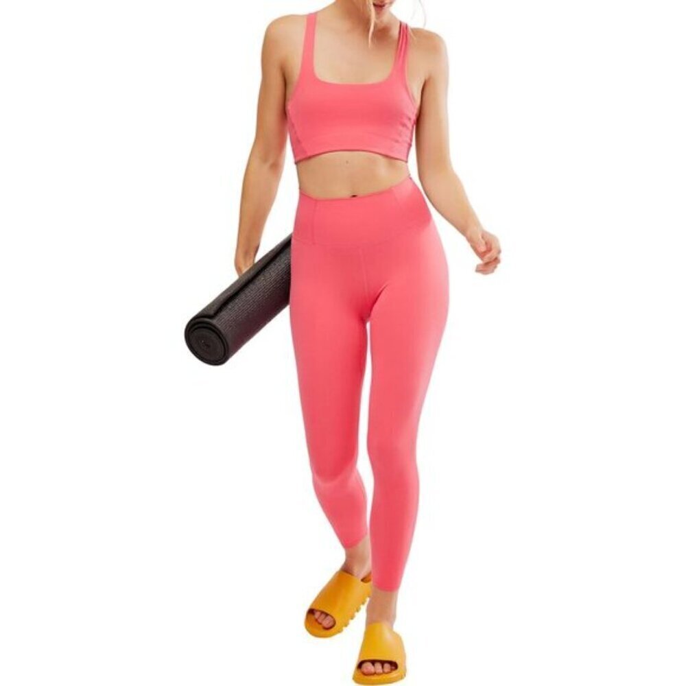 NWT Free People Movement Never Better Hot Pink Leggings - Picture 5 of 8